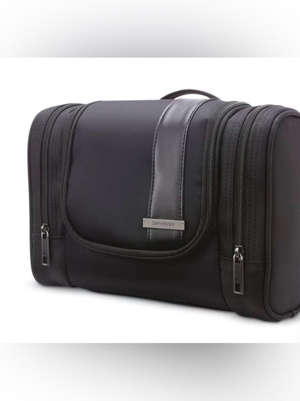 Samsonite Black Men's Dopp Kit with Streamlined Trim